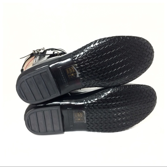 SOLD NEW Burberry Normandale Nova Check Rain Boots - Picture 6 of 8